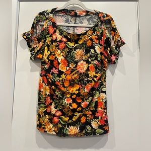 Ugly Women’s Black Floral Top Size S